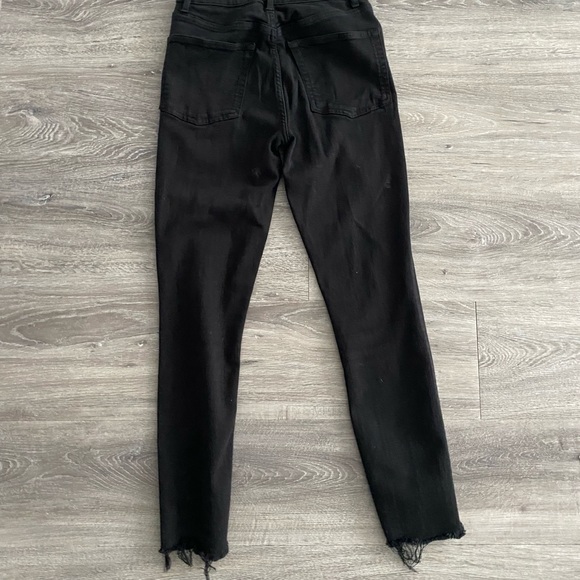 Reformation High and skinny raw ankle skinny jeans height waisted black - Picture 5 of 7